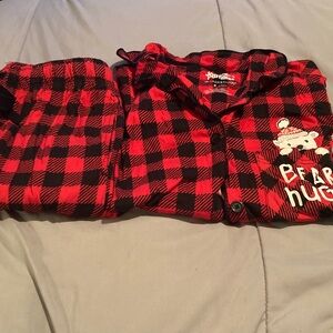 Hanna Andersson Red and Black Checkered Kids Pajamas